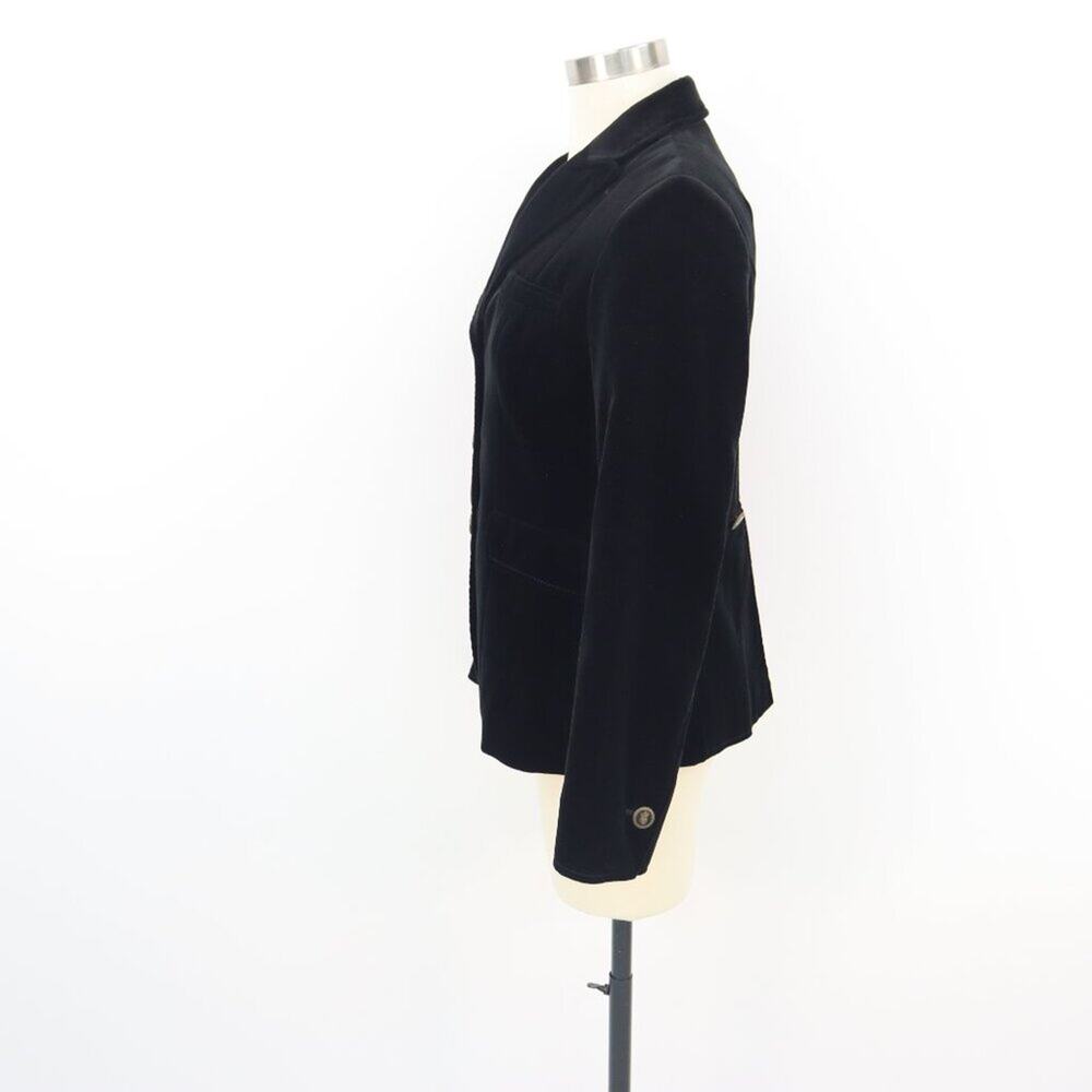 Academia Banana Republic Black Velvet Blazer with Gold Coat of Arms Buttons 4 - Picture 6 of 15